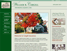 Tablet Screenshot of cargillinsurance.com